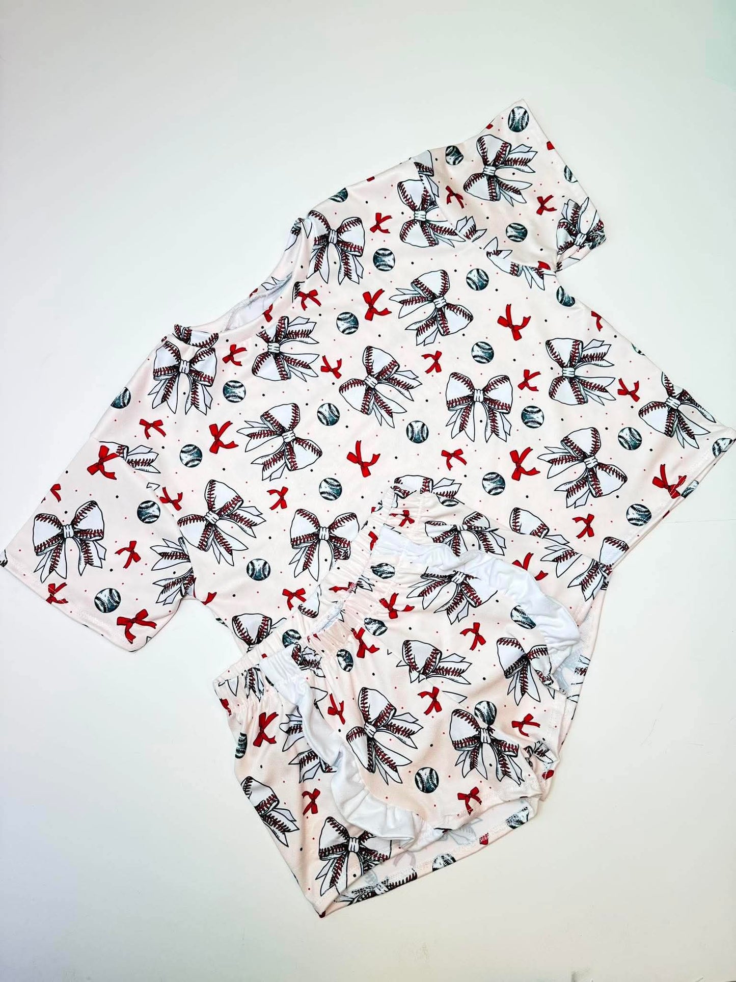4T Boxy Tee & Ruffle Shortie Set