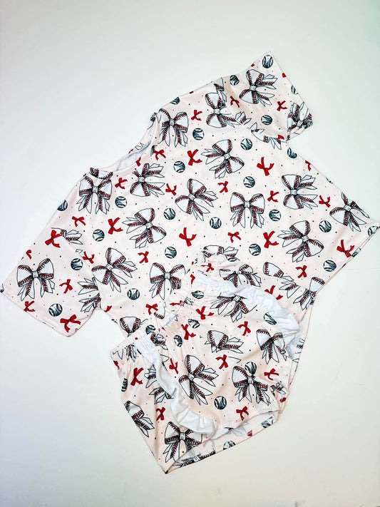 4T Boxy Tee & Ruffle Shortie Set
