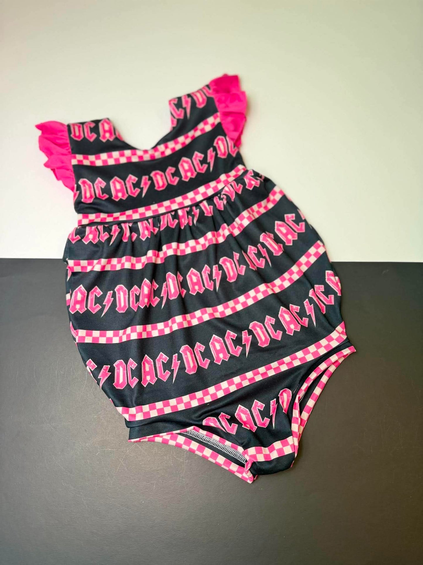 2T Tank Bubble Romper with Ruffles (no snaps)