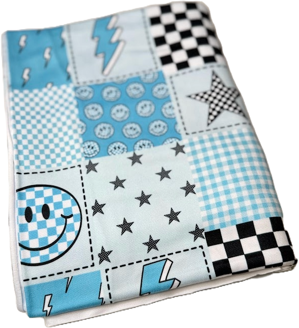 Blue Checkered Smiley