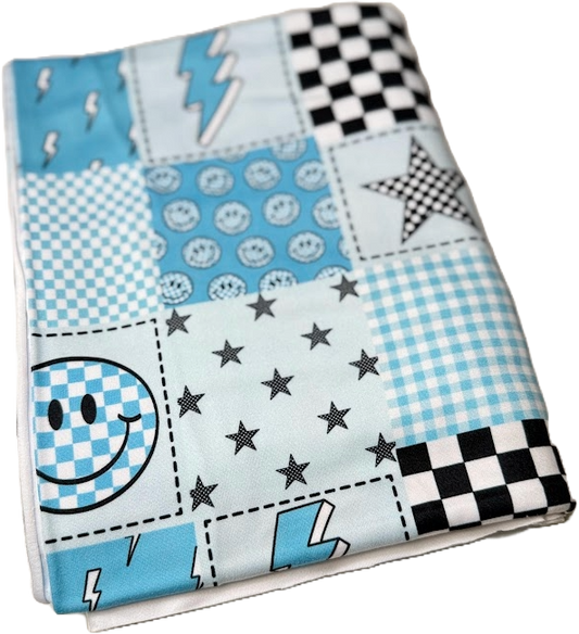 Blue Checkered Smiley